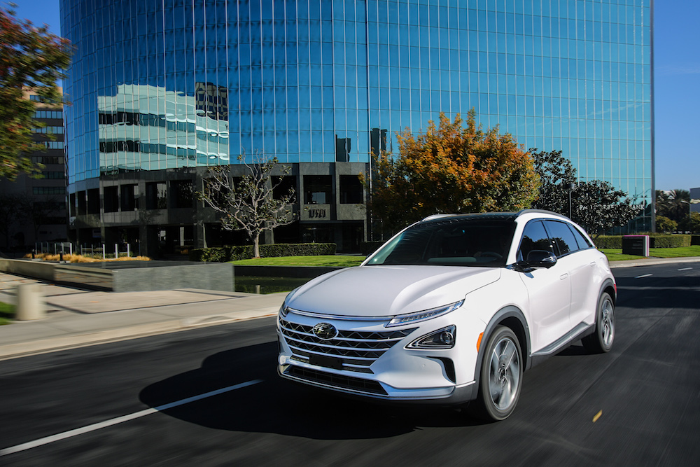 Das neue Brennstoffzellen-SUV Hyundai Nexo erhält als erstes Serienmodell der Marke einige Funktionen des intelligenten Cockpits (Quelle: Hyundai)