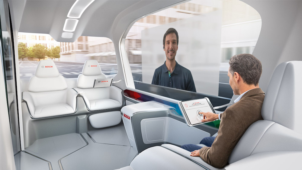 Mobilitätsdienste von Bosch für eine komfortable Shuttle-Welt (Quelle: Bosch)